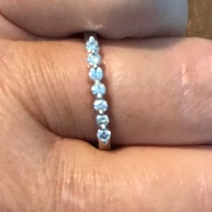 14k white gold diamond wedding/anniversary ring